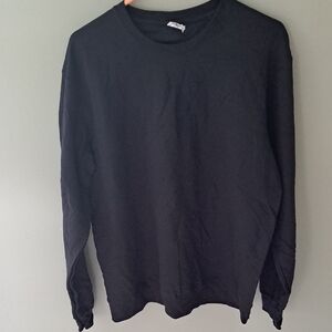 Black Crew Neck Sweat Shirt